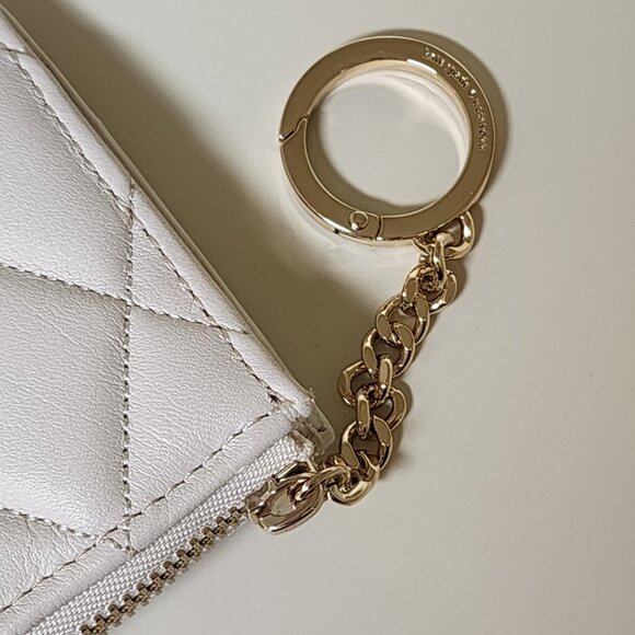 NWOT Kate Spade Quilted Carey in Meringue with matching keychain wallet - Picture 11 of 12